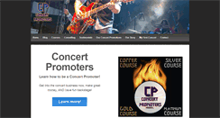 Desktop Screenshot of concertpromoters.com