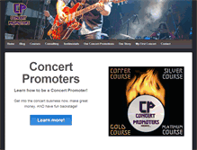 Tablet Screenshot of concertpromoters.com